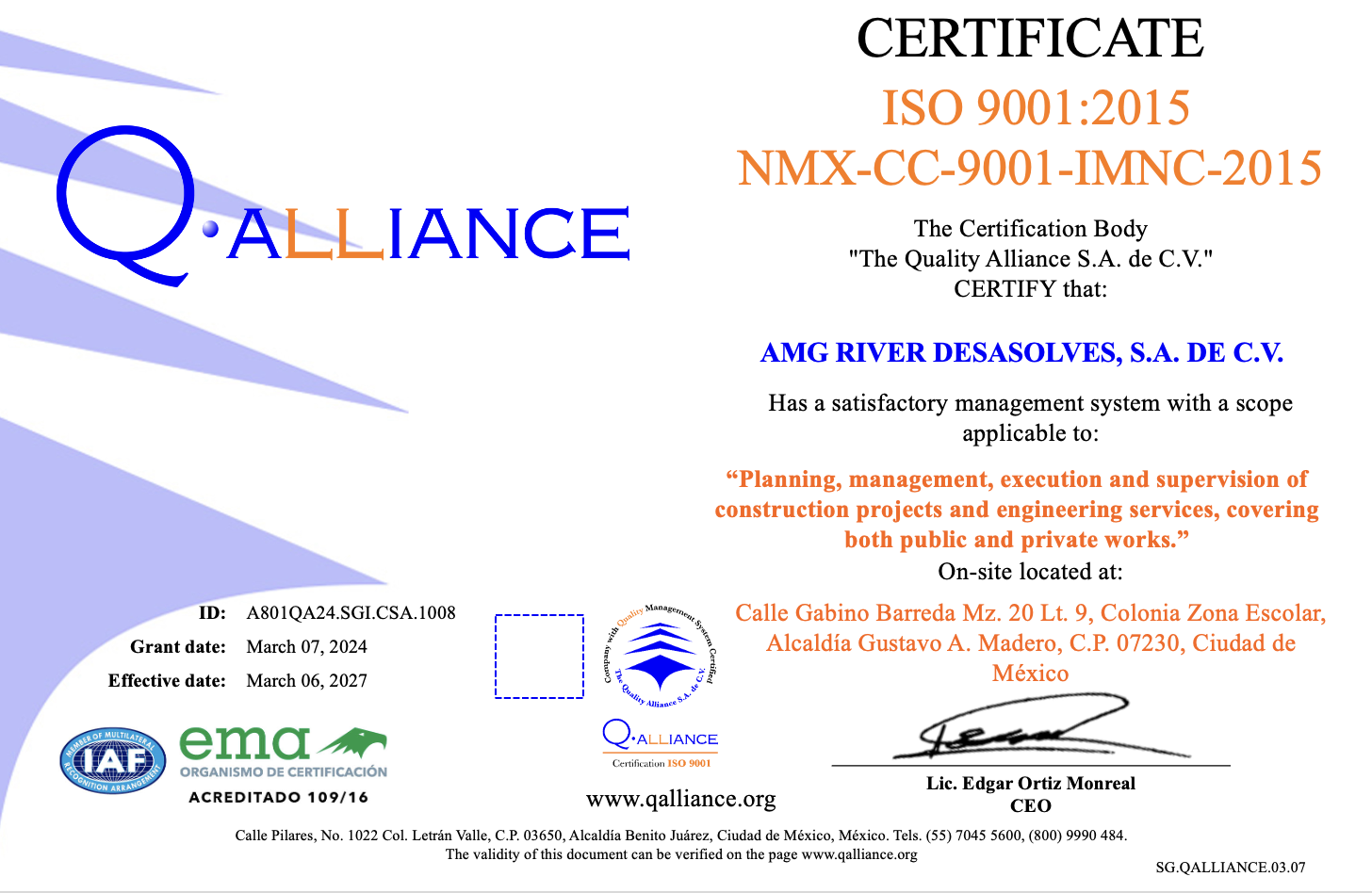 Certificado